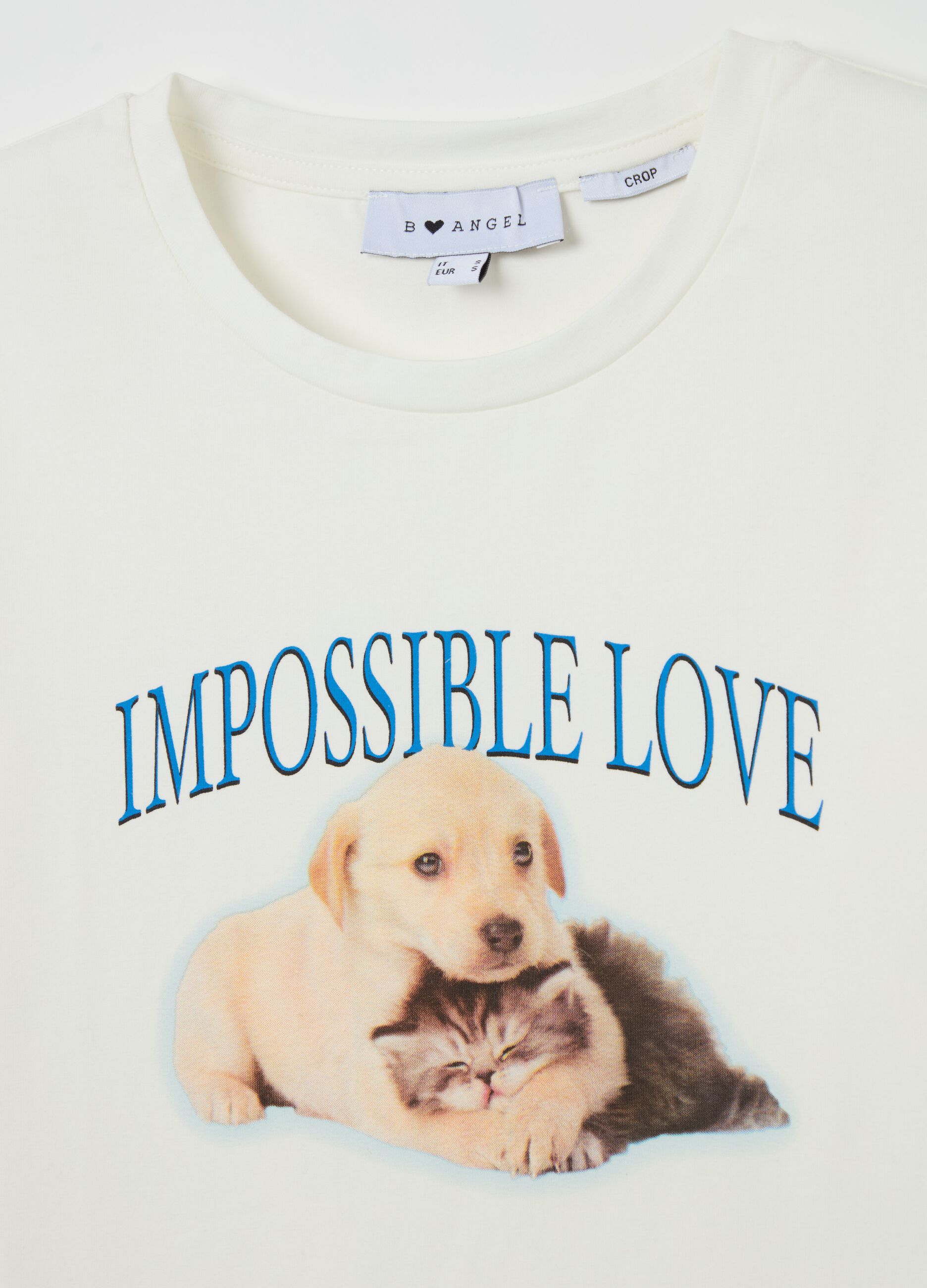 Stretch cotton T-shirt