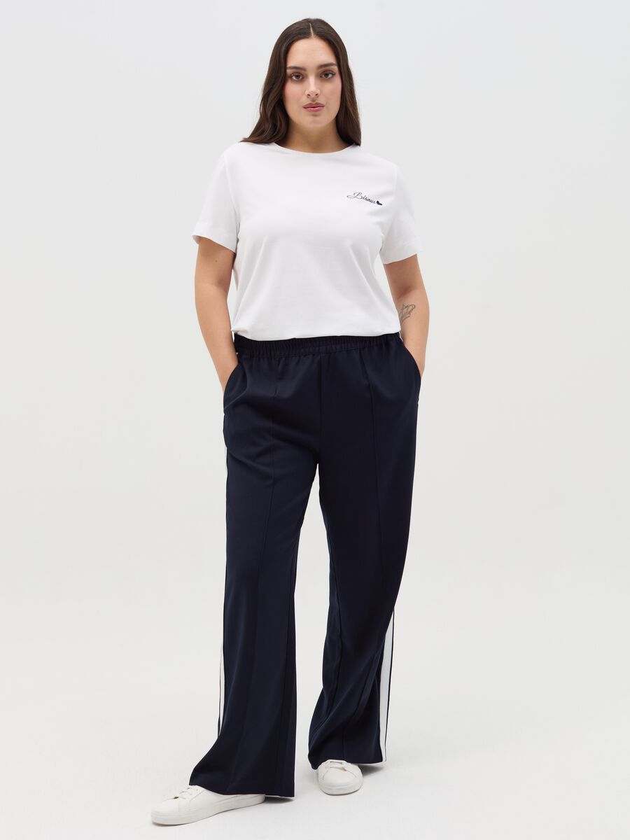 Curvy MYA stretch cotton T-shirt_1