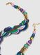 Collana in vetro multicolor con design intrecciato_2