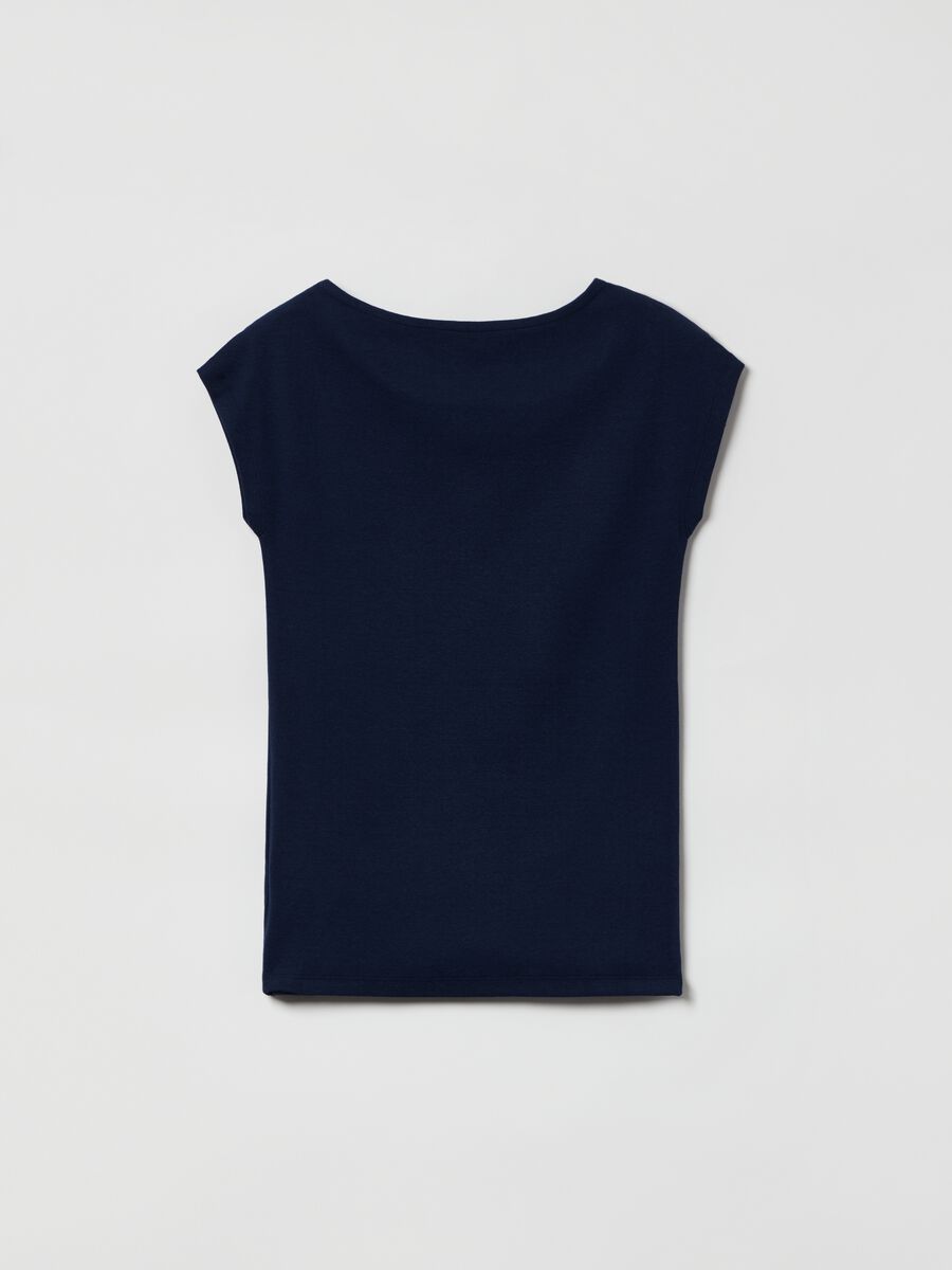 Boat neck T-shirt_2