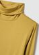 Yellow crew neck long-sleeve regular fit jumper_5