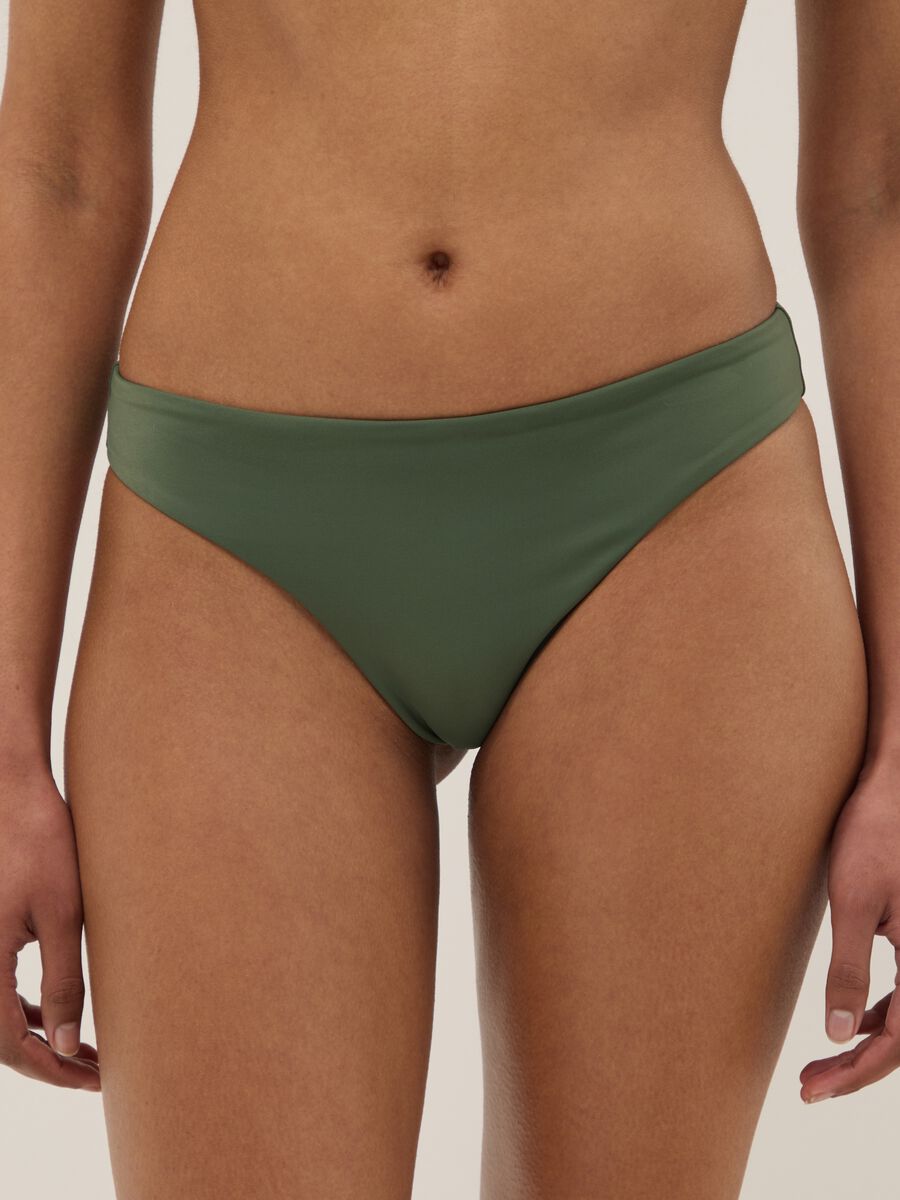 Green stretchy Brazilian bikini bottoms_1