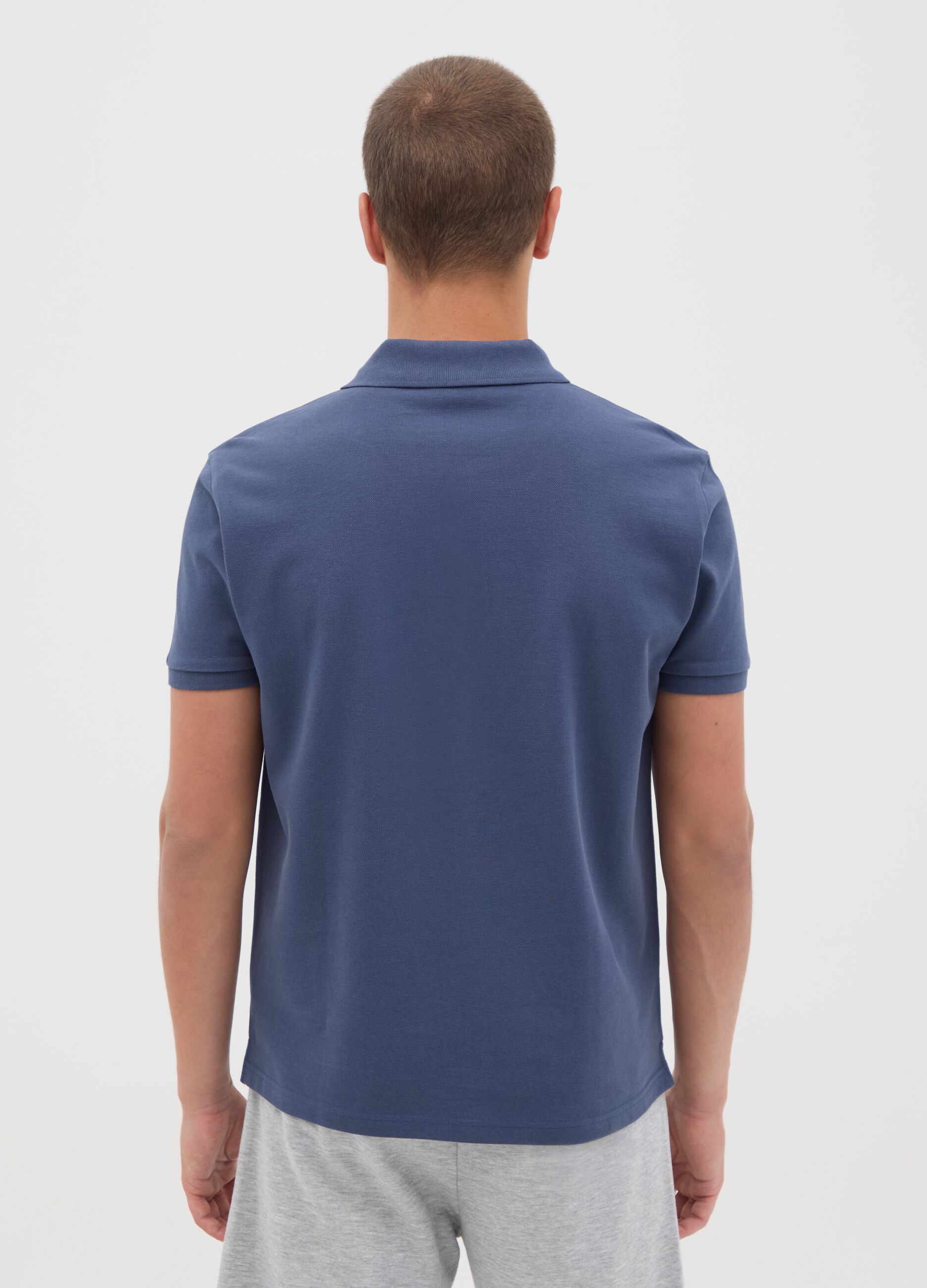 Everlast Blue Cotton Polo Shirt
