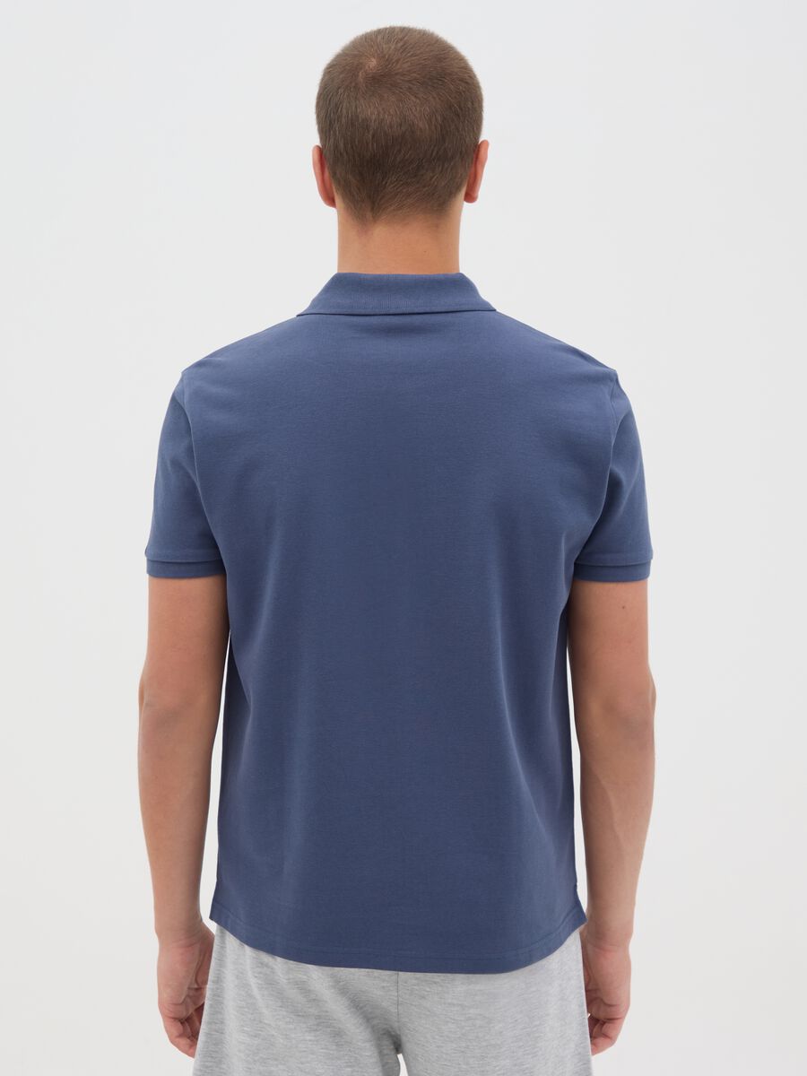 Everlast Blue Cotton Polo Shirt_3