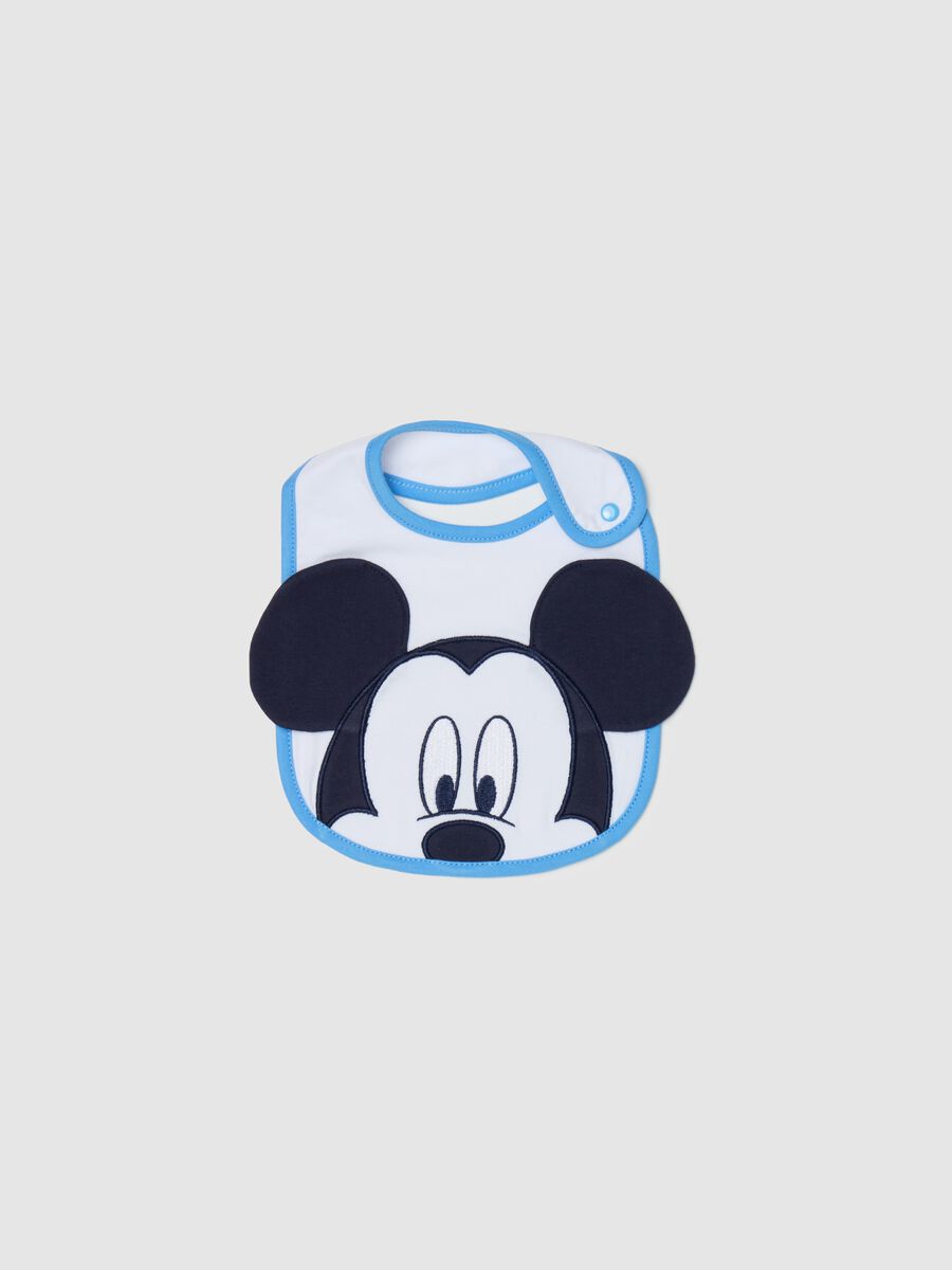 Bib with Mickey Mouse application and embroidery_0