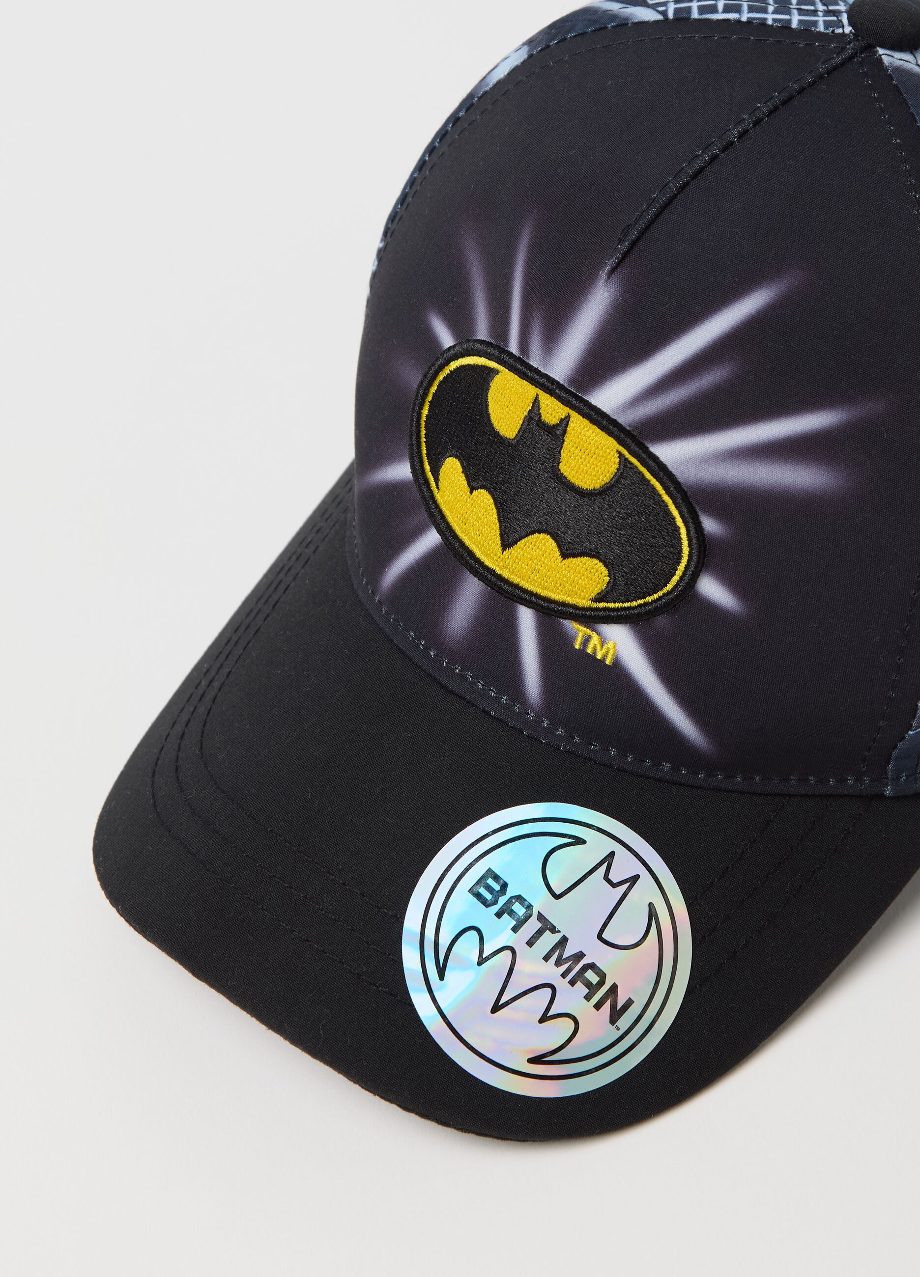 Boys’ baseball cap in multicoloured blended fabric