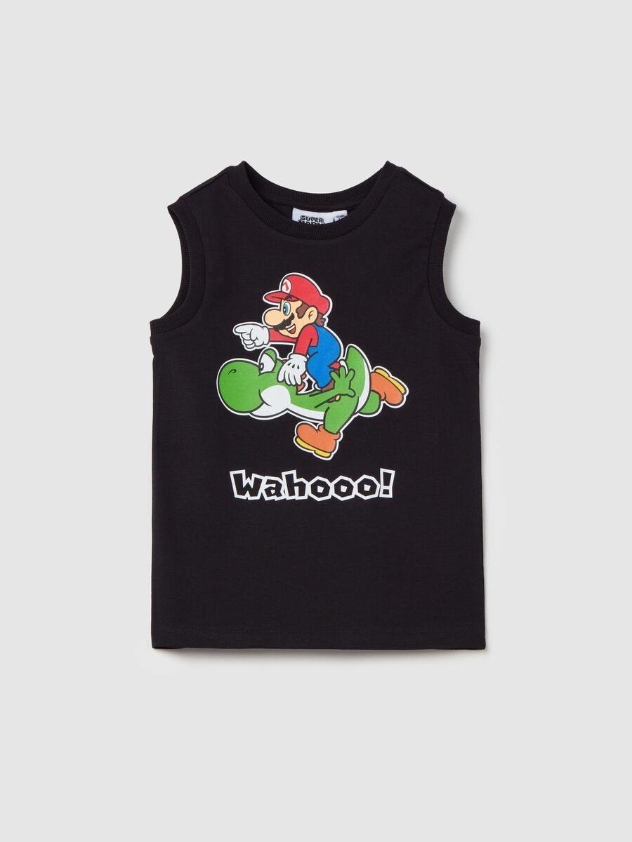 Racer back vest in cotton with Super Mario™ print_0