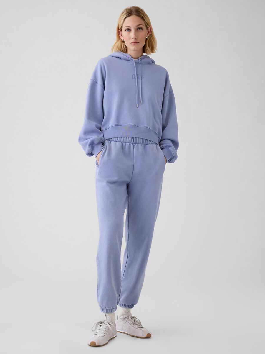Oversized sweatshirt with hood and logo_1