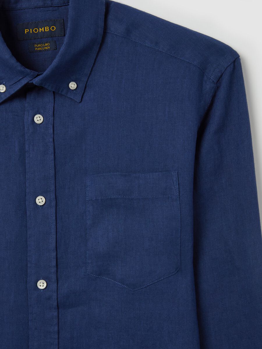 Button-down shirt in linen_5
