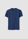 Boys' blue pure cotton regular-fit polo with Mandarin collar_3