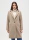 Beige Single-Breasted Regular Fit Coat_1