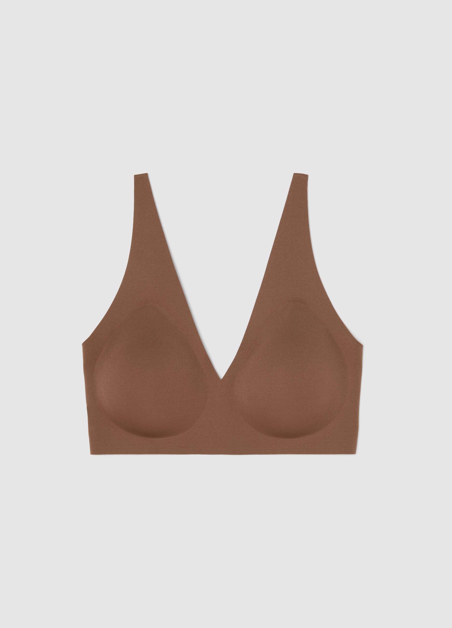 Brown Bra with Removable Padding
