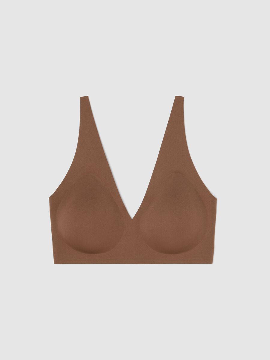 Reggiseno marrone con imbottitura removibile_0