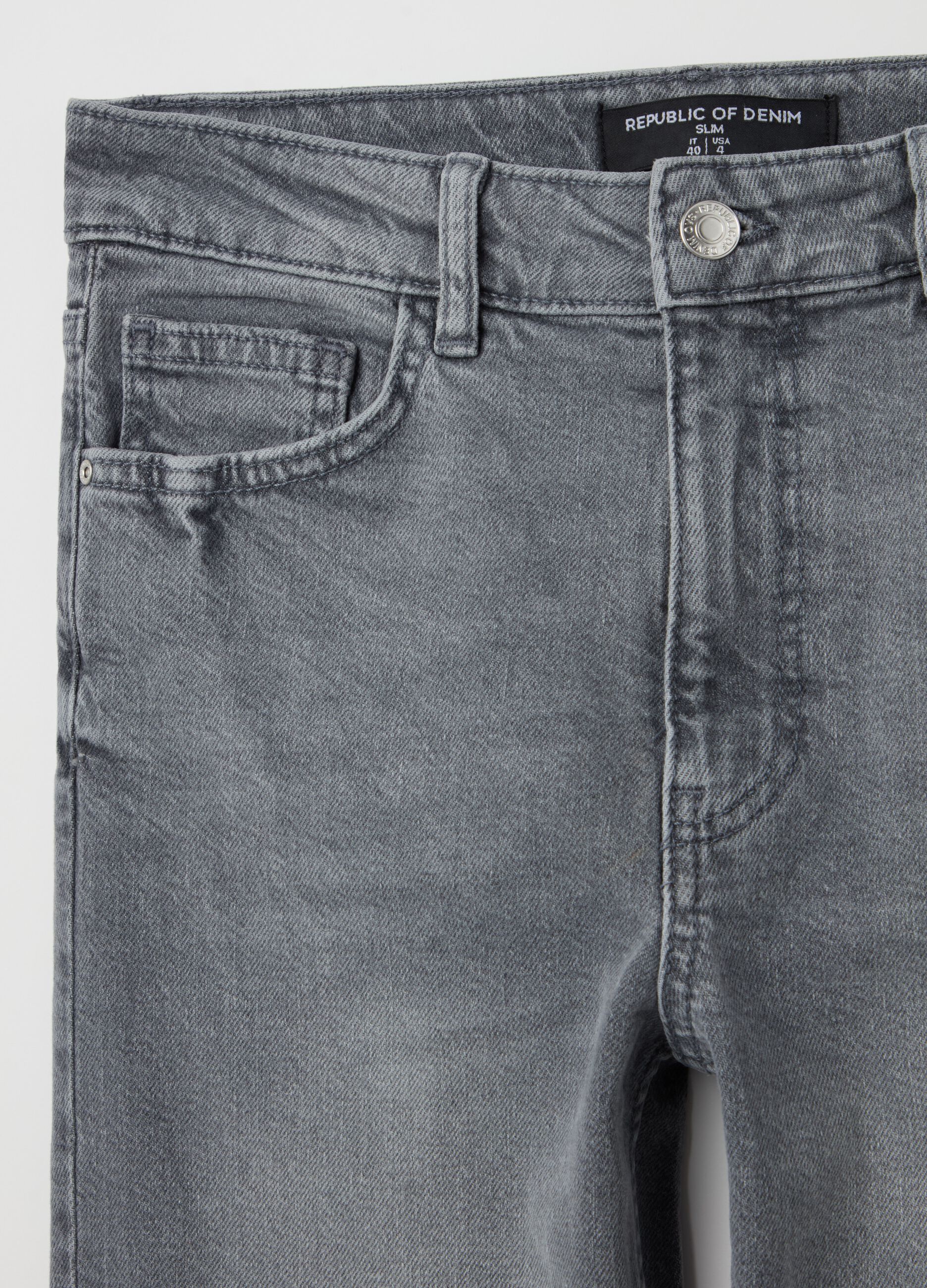 Slim-fit cropped jeans