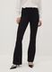 Black flared leggings in stretch viscose Milano stitch_2