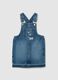Girls' denim dungarees with embroidery_0