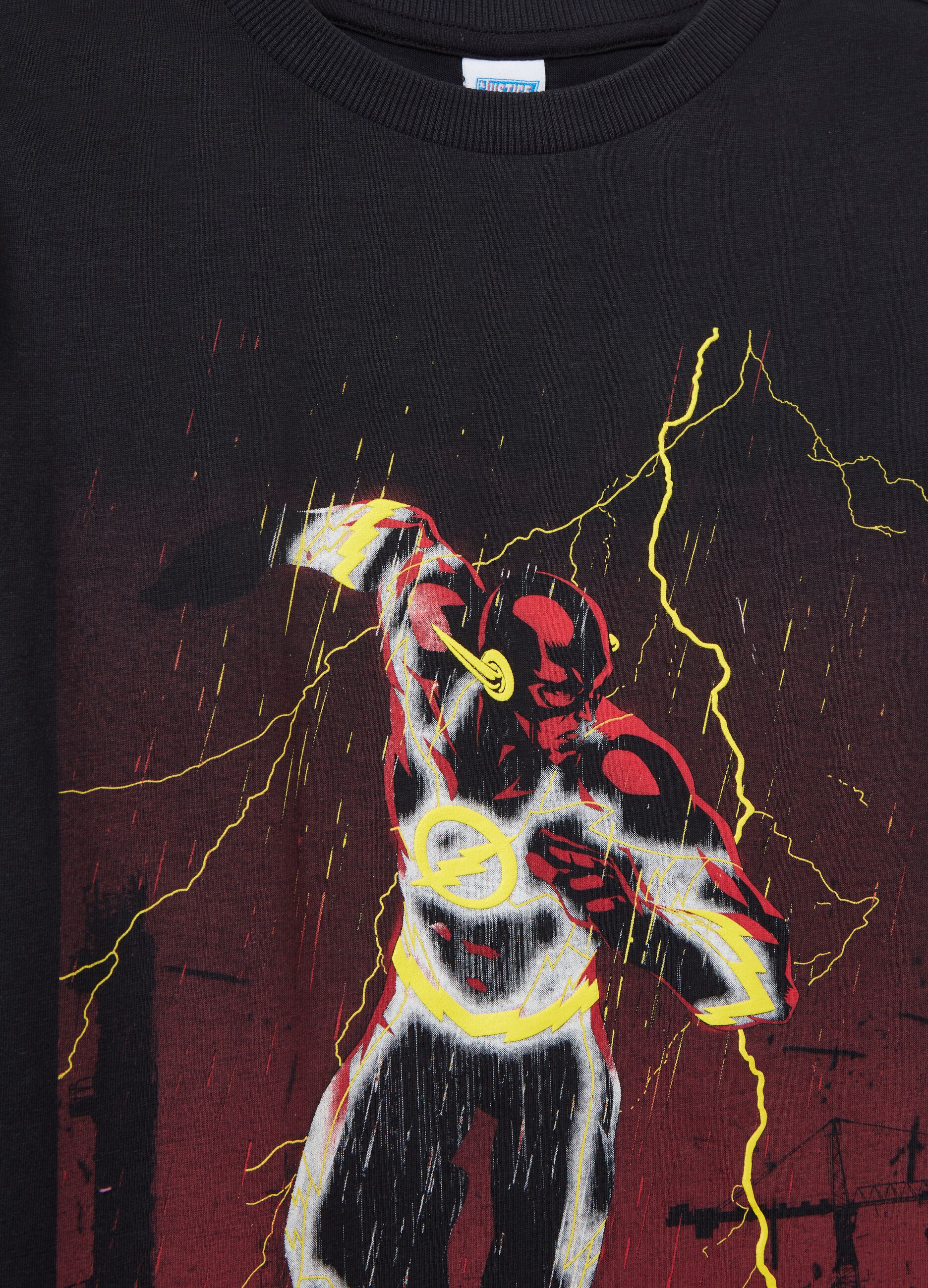 T-shirt maniche lunghe stampa The Flash_2