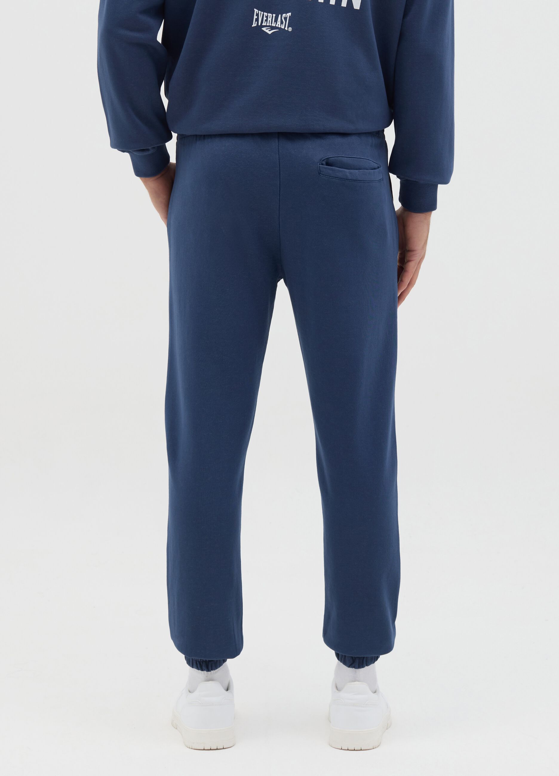 Slim-fit joggers with drawstring and logo print