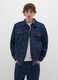 Blue denim pure cotton jacket with oversized fit_2