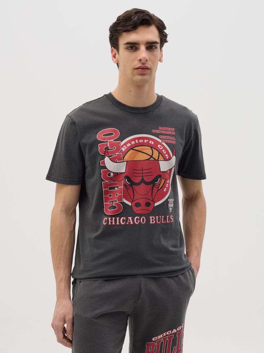Cotton T-shirt with NBA Chicago Bulls print_0