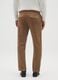Brown pure cotton regular fit trousers_2