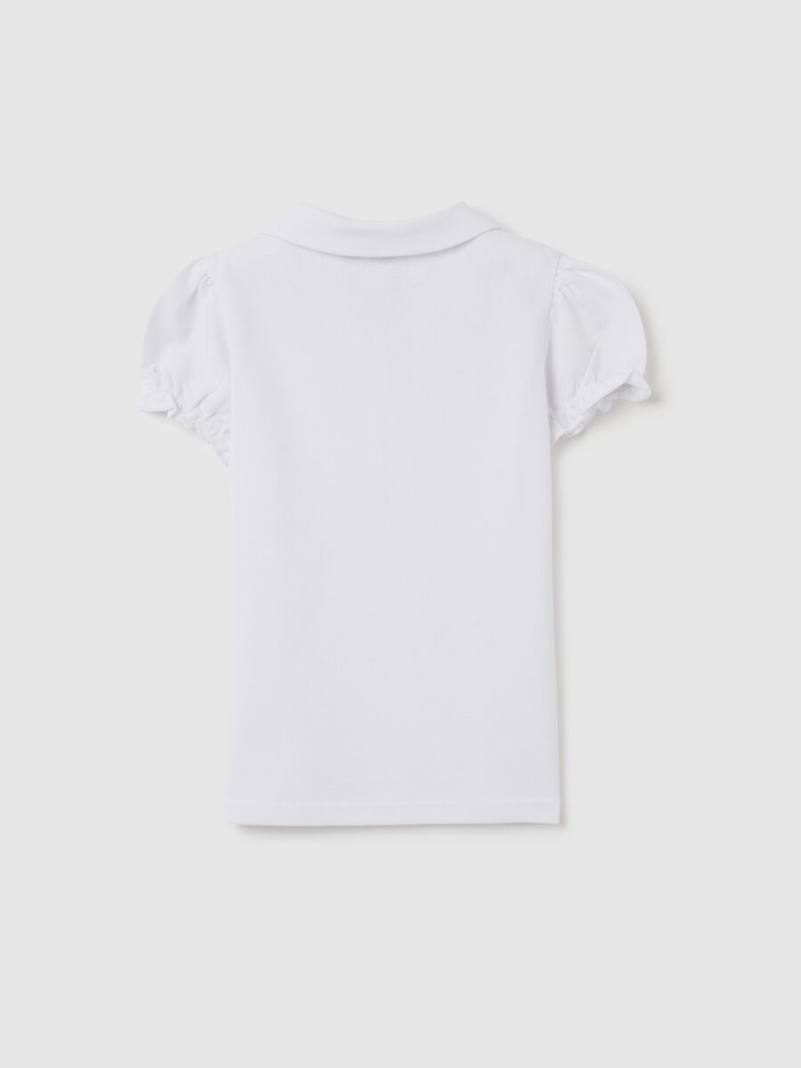 Piquet polo shirt with rounded collar_1