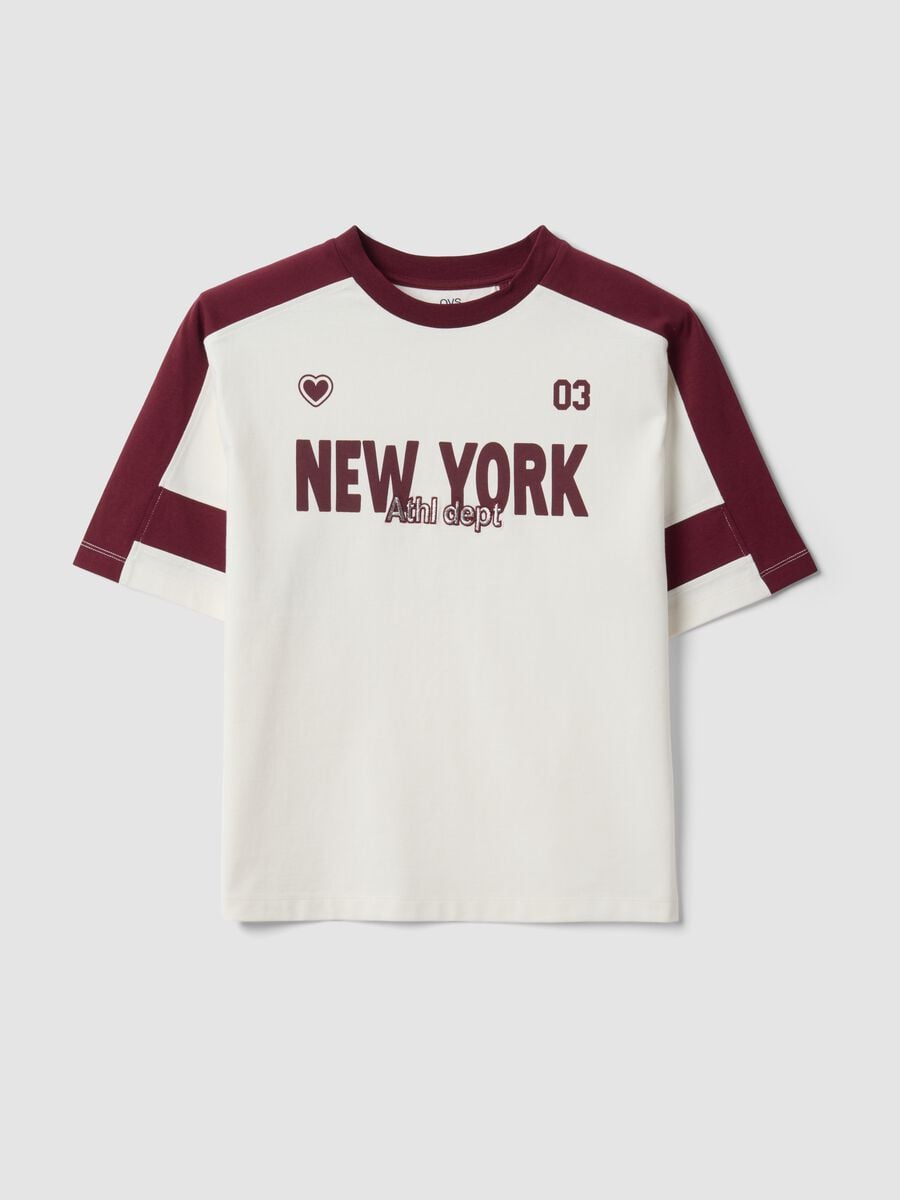 T-shirt bianca in puro cotone con girocollo_3