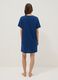 Blue pure organic cotton nightshirt with chest pocket_3