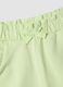 Girls&rsquo; green stretch cotton shorts with bow_2