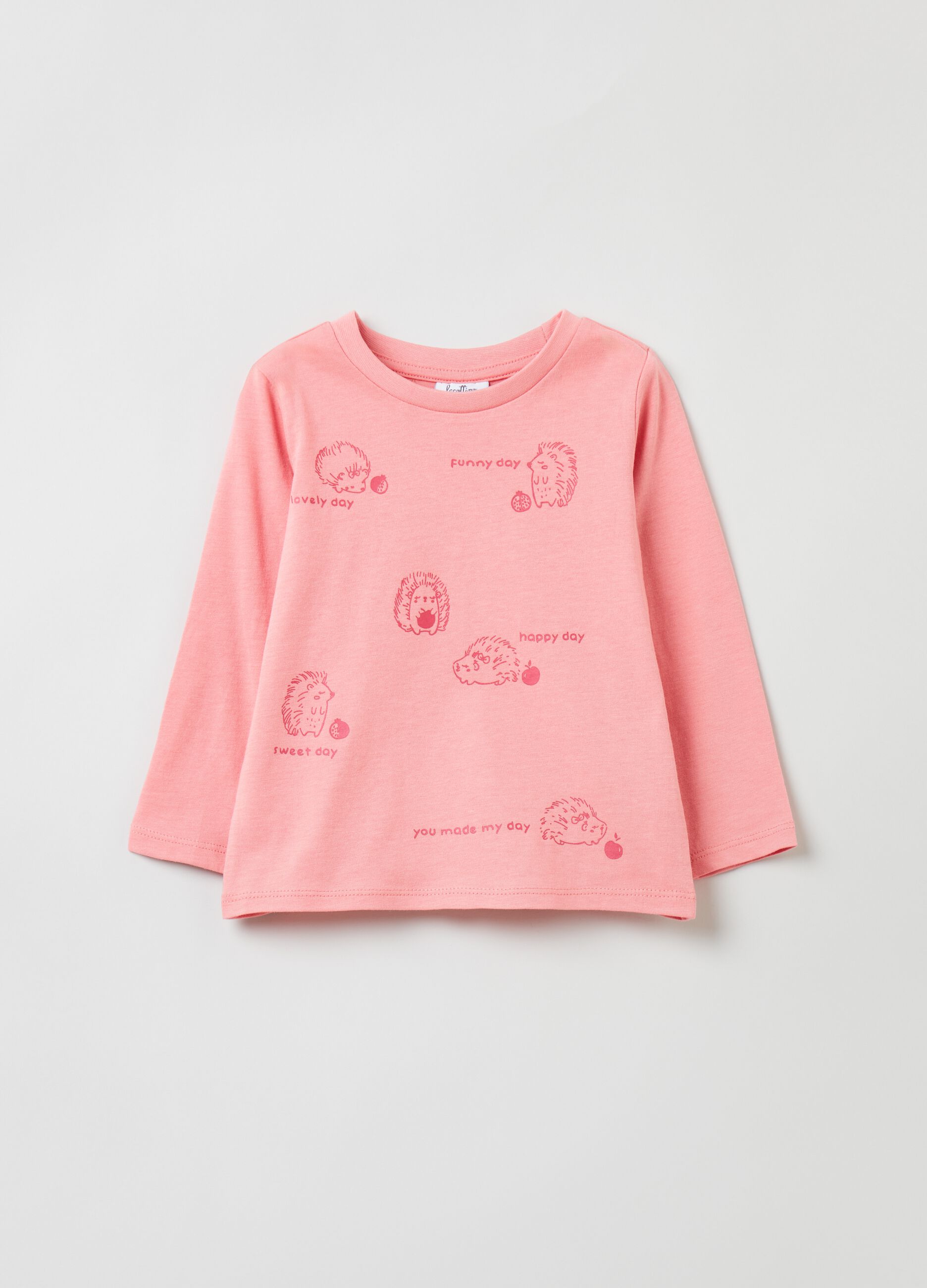T-shirt a maniche lunghe con stampa_1