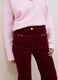 Red flared corduroy stretch-cotton trousers_3