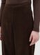 Brown Wide Leg Corduroy Trousers_3