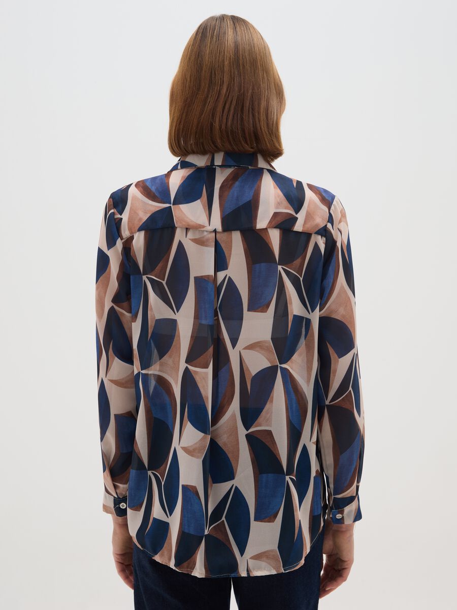Multicolor regular fit blouse with print_2