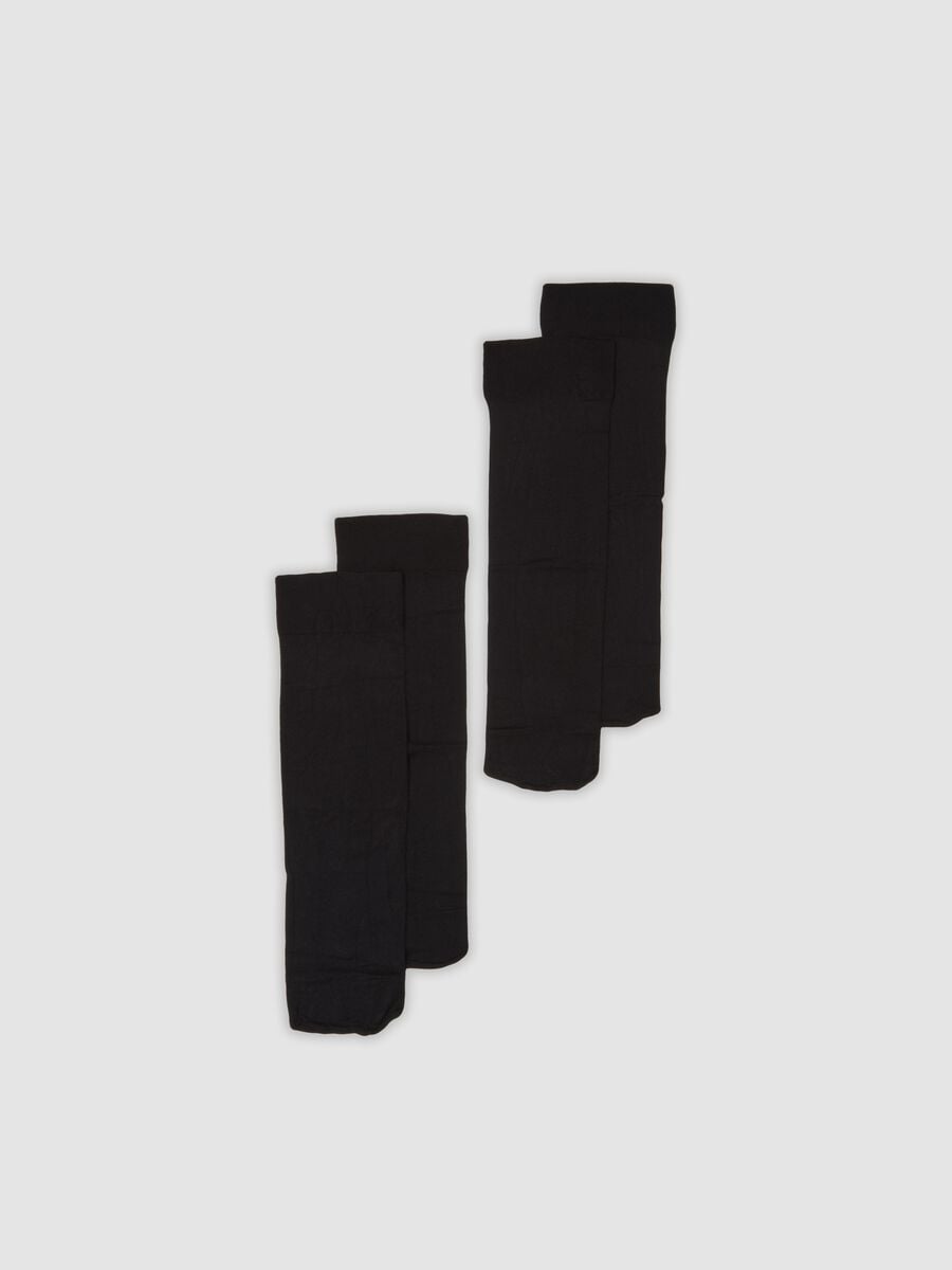 Bipack collant neri in microfibra elasticizzata_0