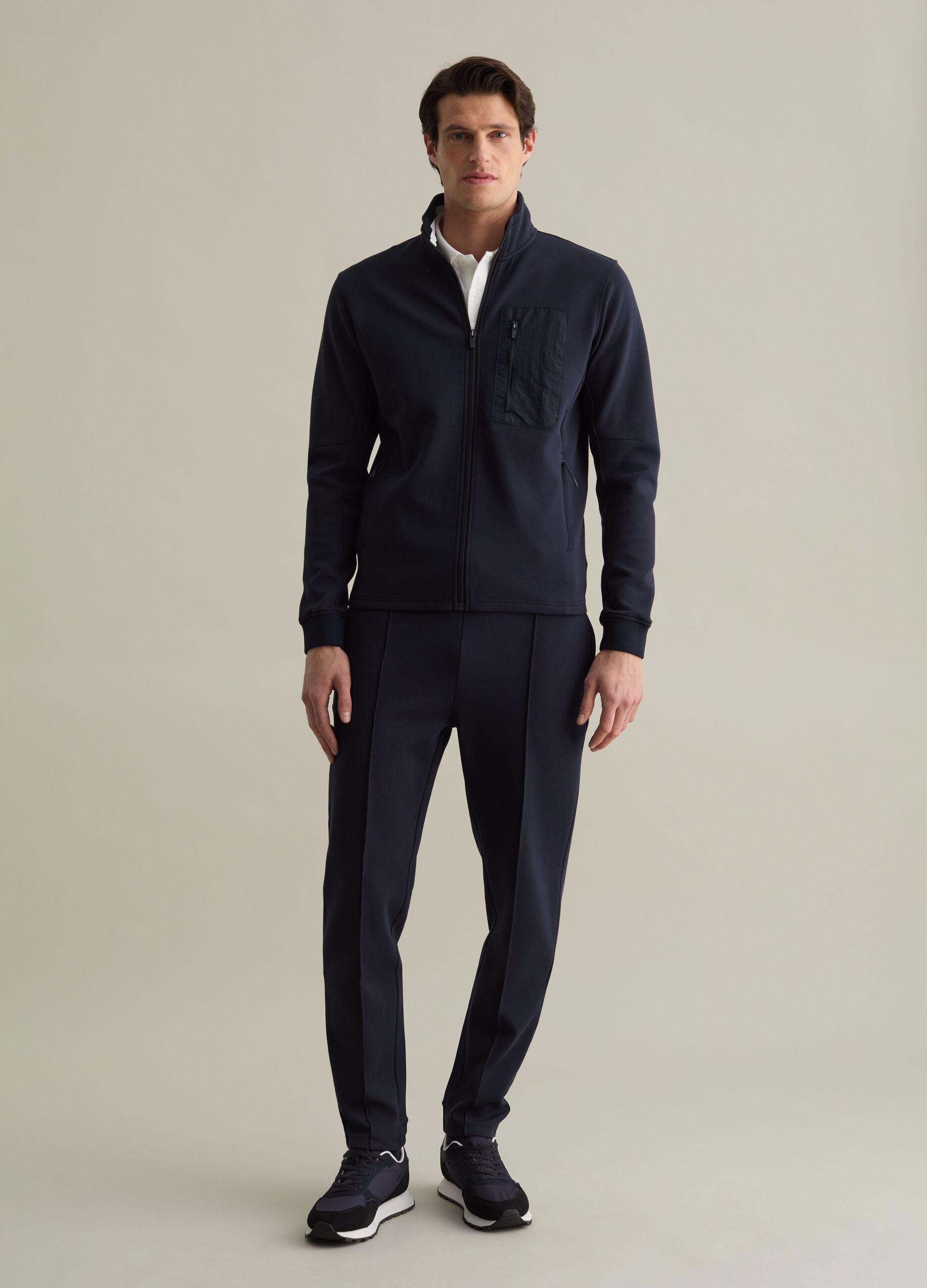 Full-zip in tessuto tecnico
