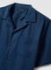 Blue short-sleeve pure lyocell shirt, regular fit_5