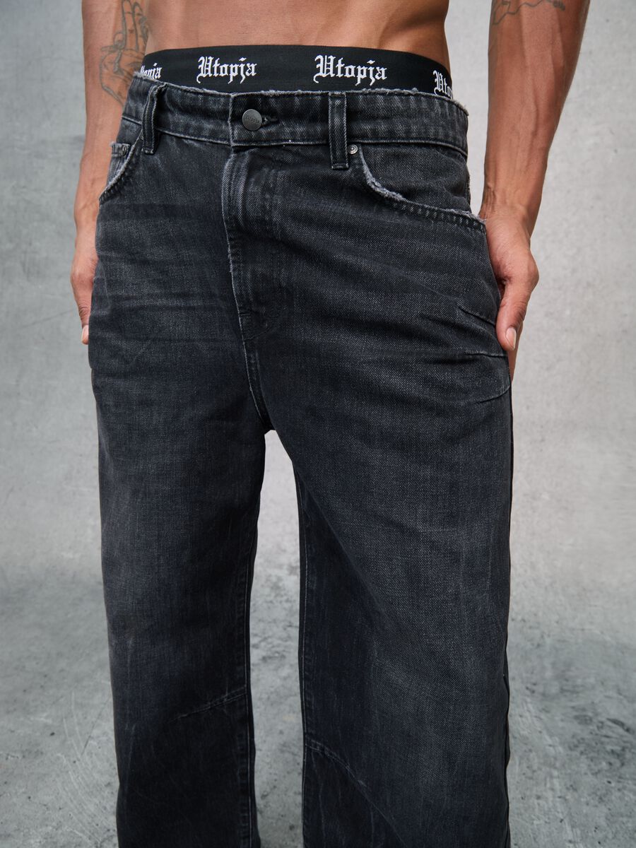 Bootcut Denim Washed Black_1