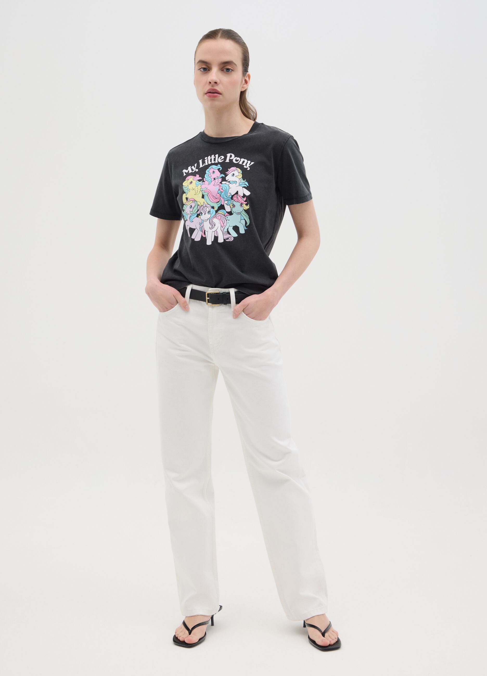 Black T-shirt with My Little Pony print
