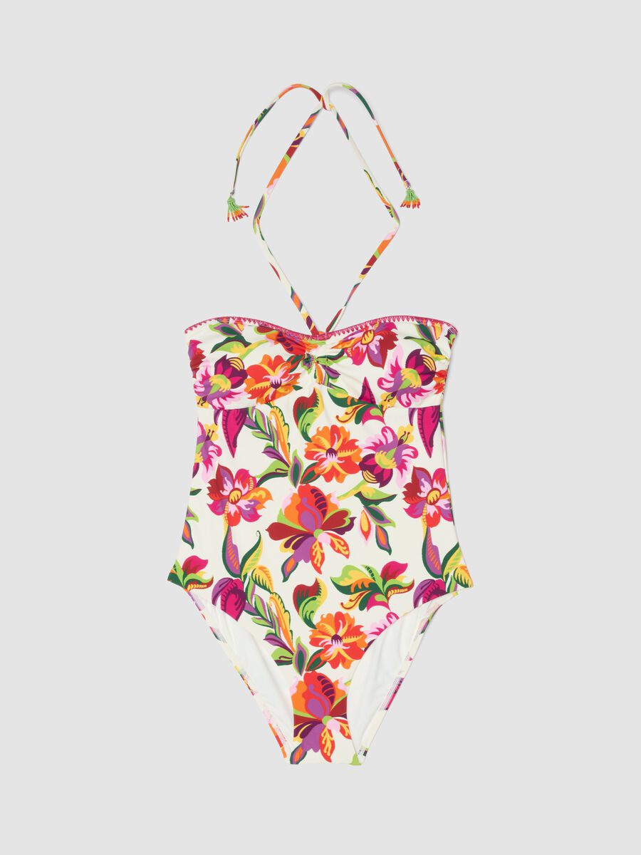 Multicolour Stretch Fabric Swimsuit_4