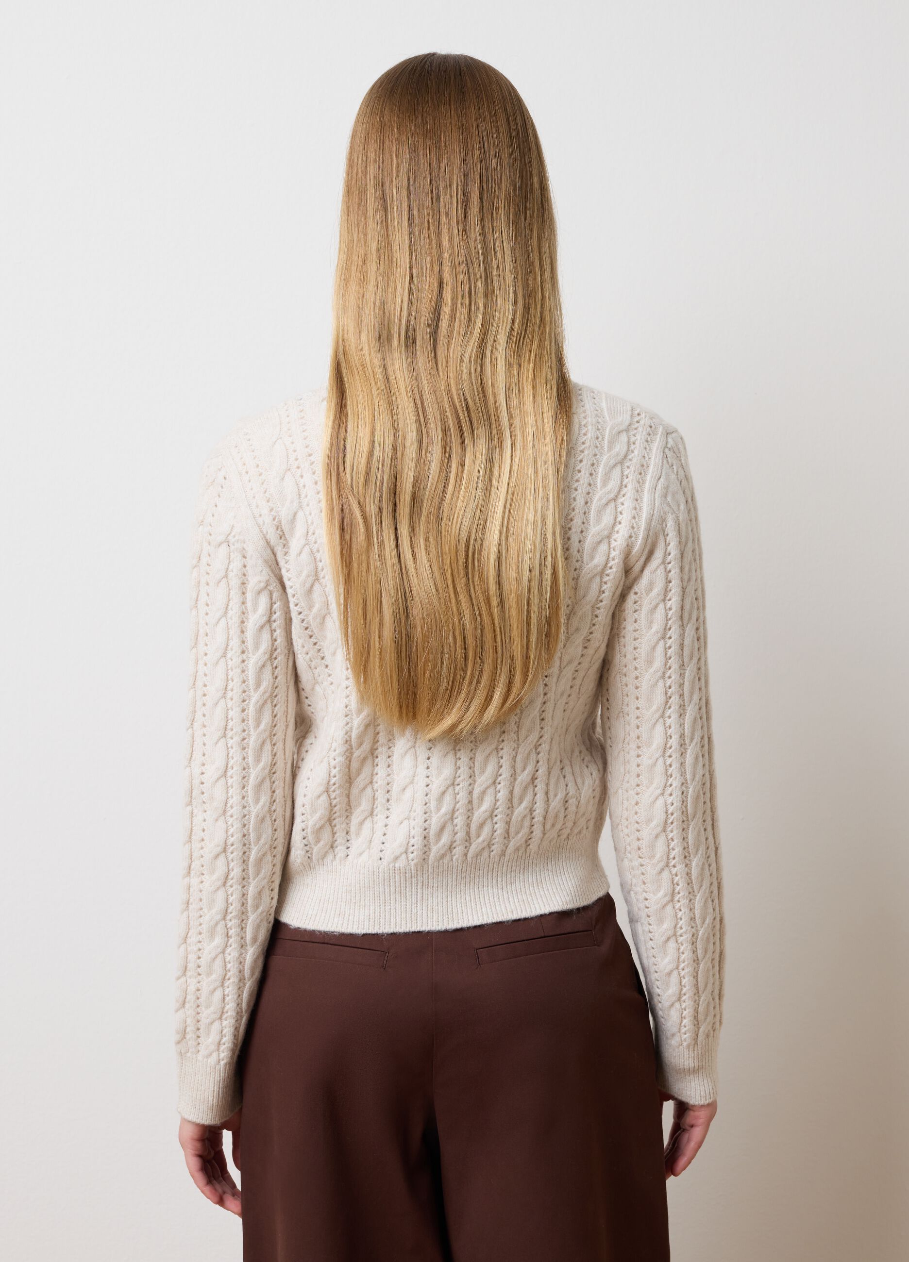 Beige Regular Fit Cardigan