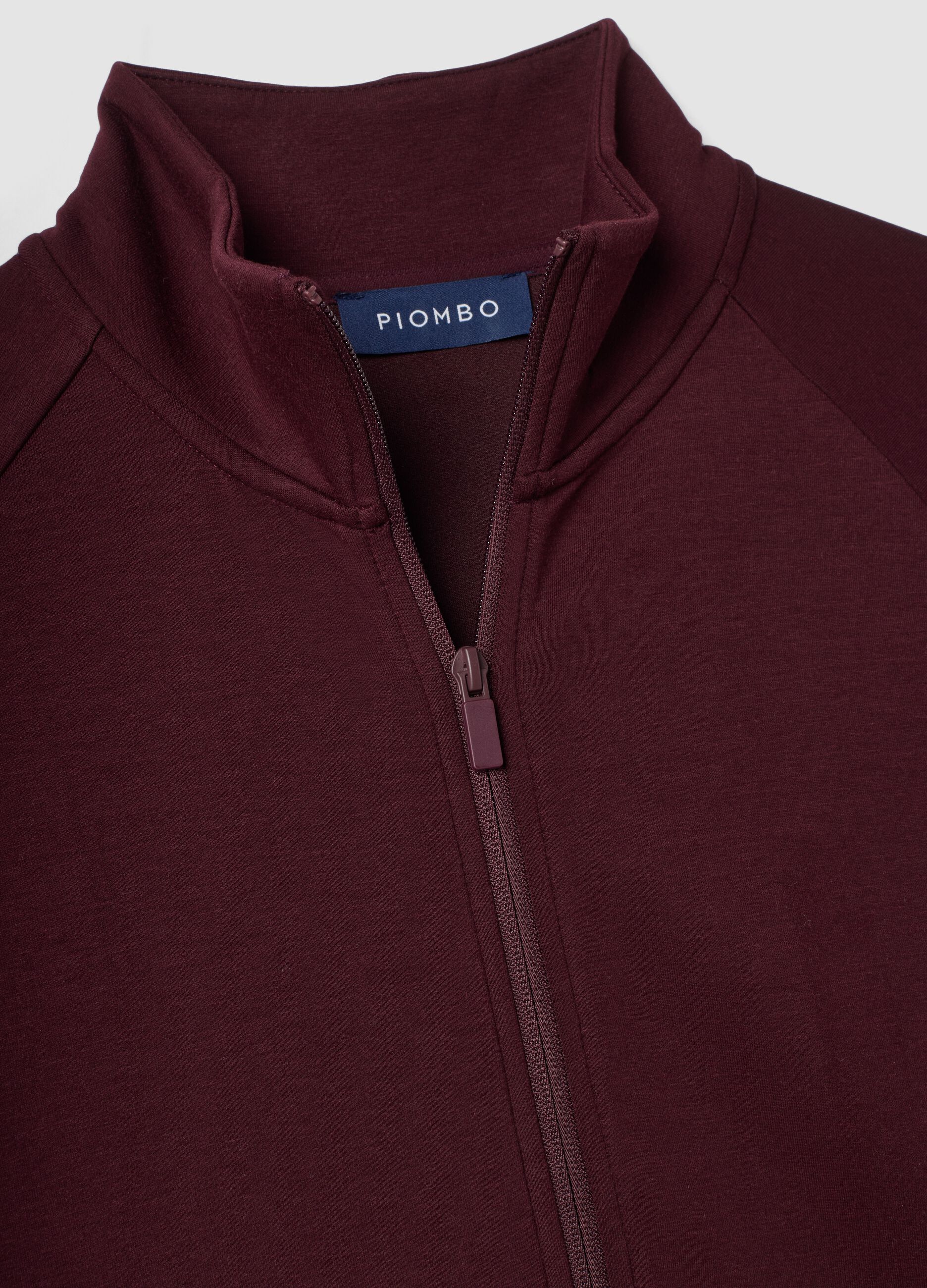 Red full-zip jacket with stretch Easy Dry fabric, regular fit