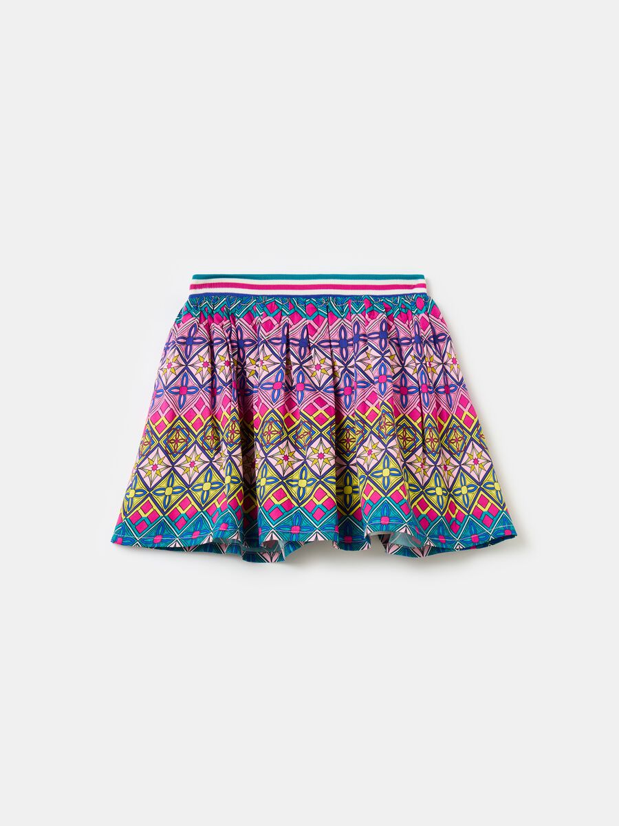 Short skirt with all-over print_3