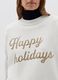 “Happy Holidays" Christmas Jumper with sequins_2