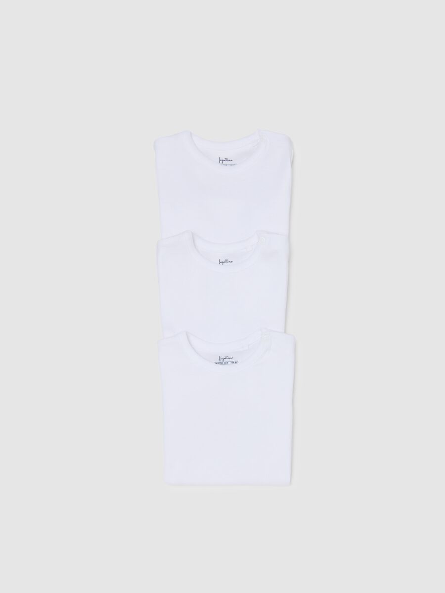 White newborn cotton bodysuit tripack_2