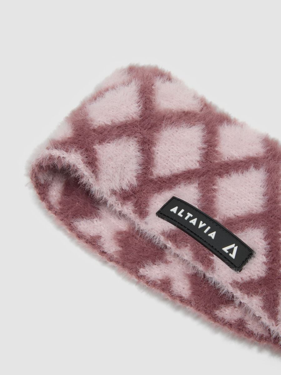 Pink geometric-pattern headband ALTAVIA WITH DEBORAH COMPAGNONI_1