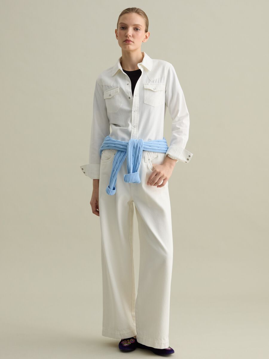 Western shirt in denim_1