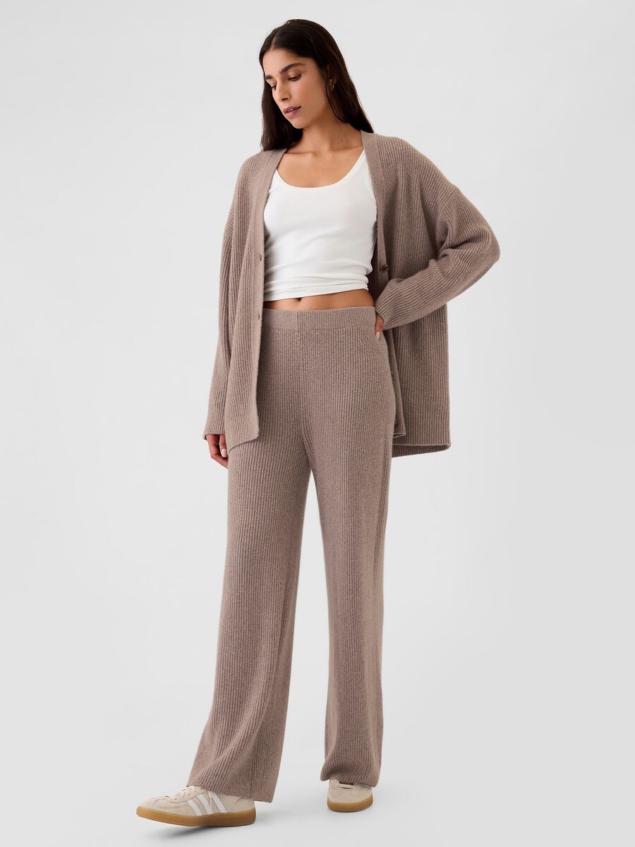 Ribbed wide-leg trousers_0