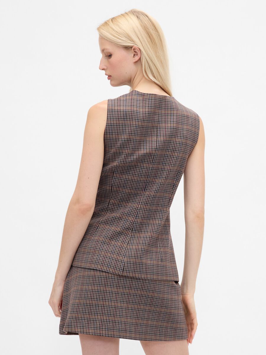 Multicolor vest in stretch fabric_1