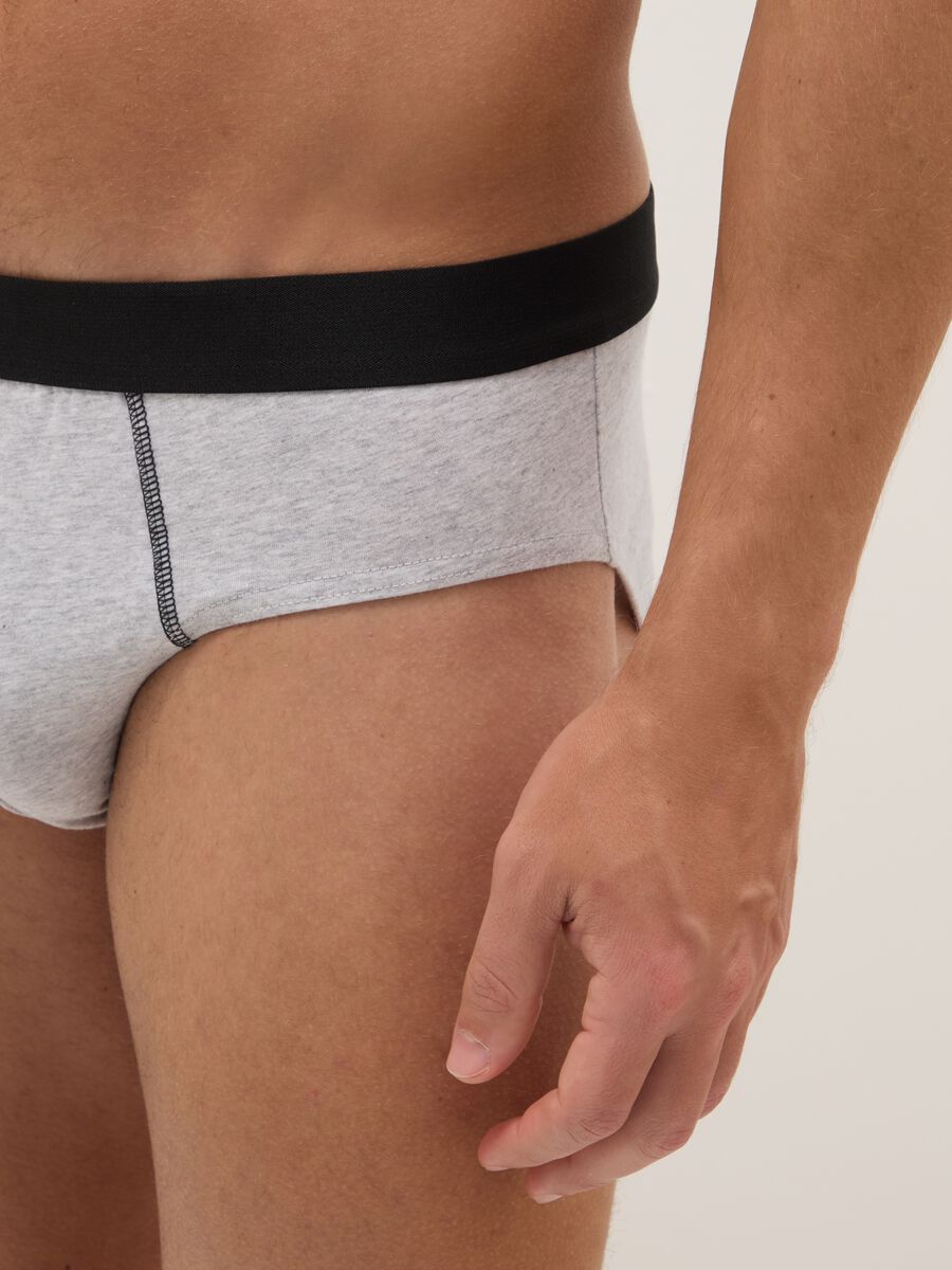 Multipack Multicolour Stretch Cotton Regular Fit Briefs_3