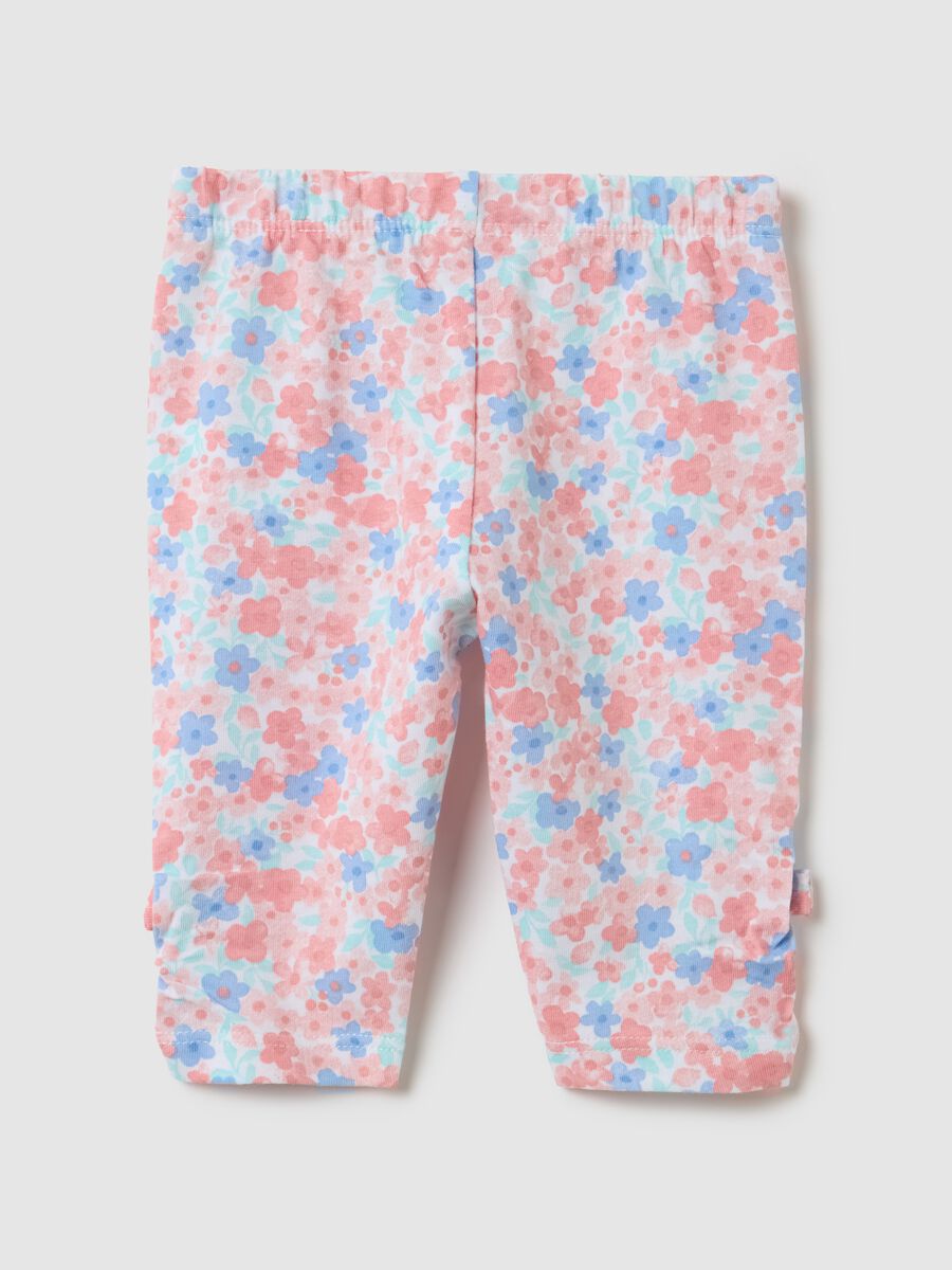 Pure Cotton Floral Leggings by Fagottino_1